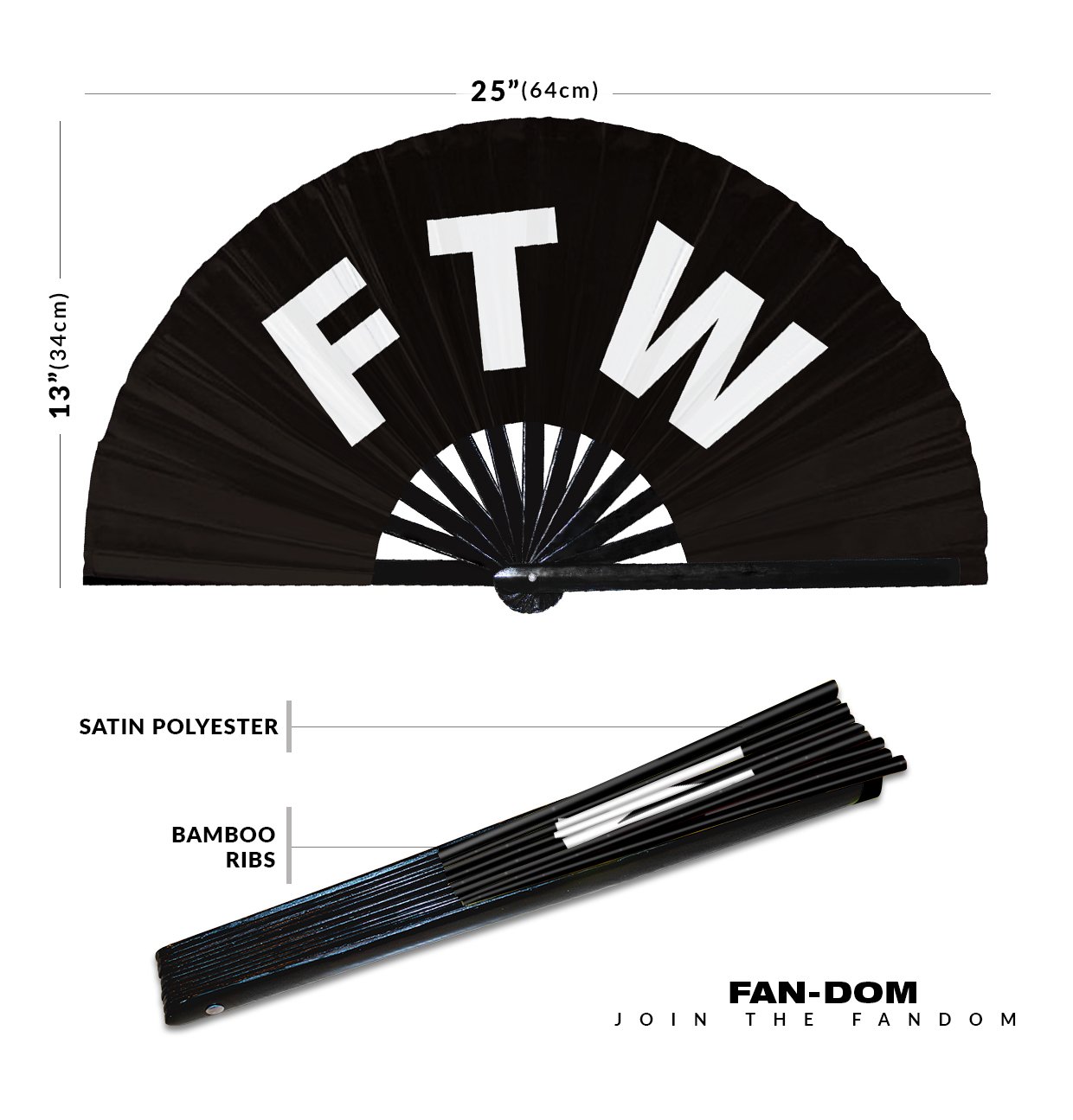 FTW For the win - Clack Folding Rave & Festival Hand Fan - Image 10
