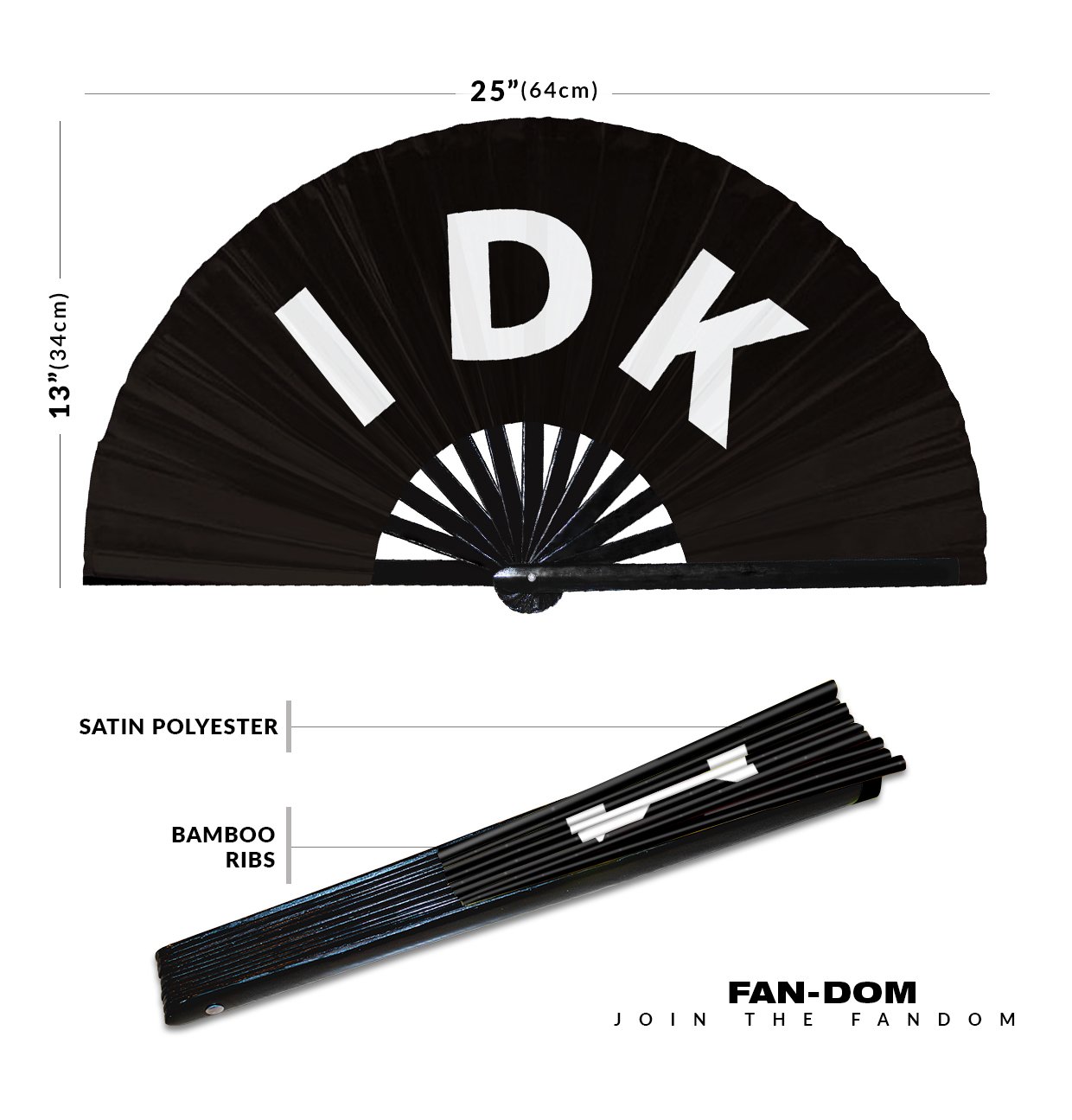 IDK I don't know - Clack Folding Rave & Festival Hand Fan - Image 10