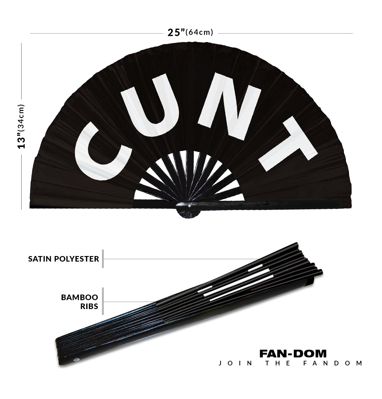 Cunt - Clack Folding Rave & Festival Hand Fan - Image 10