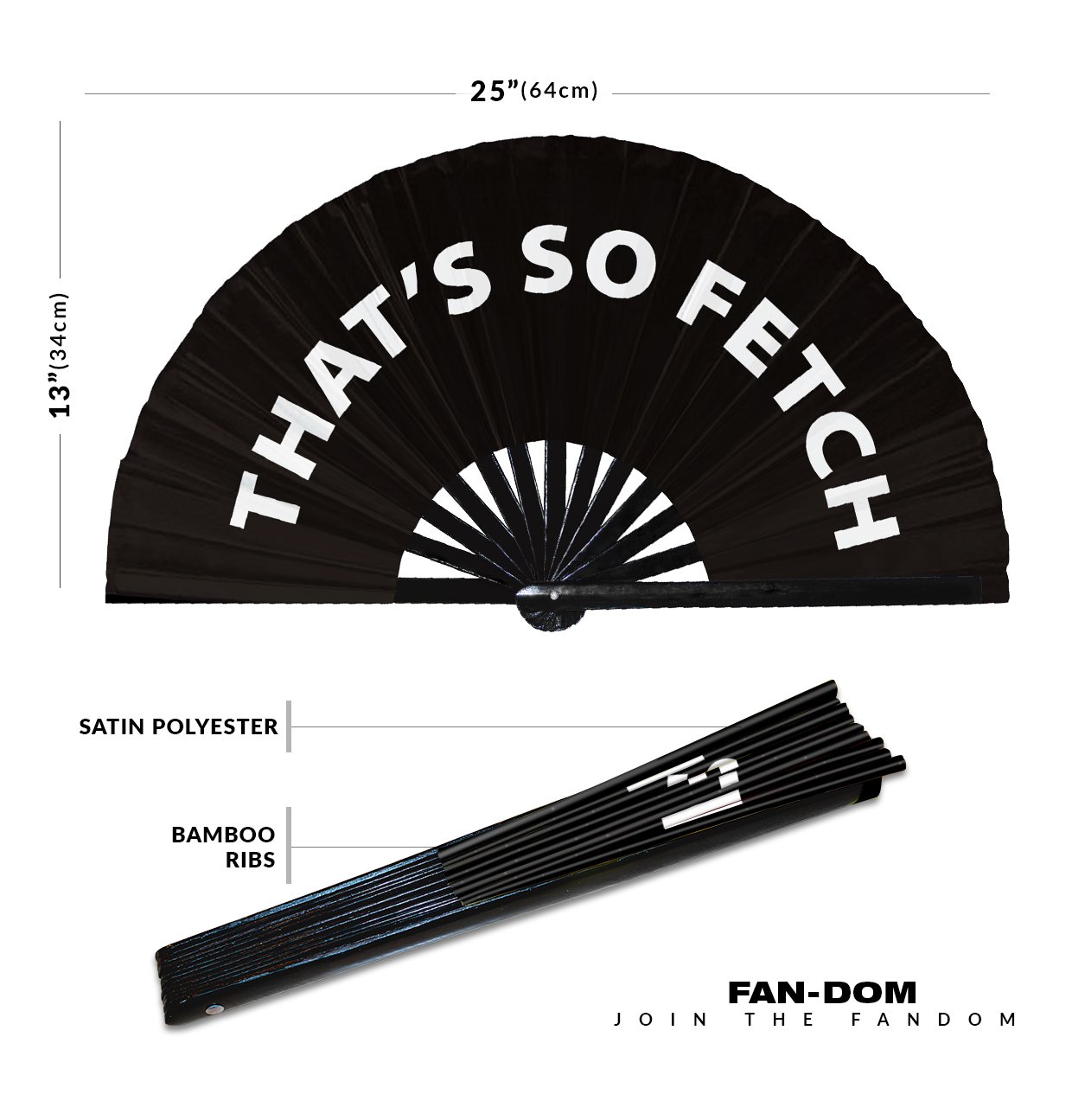 That's So Fetch - Clack Folding Rave & Festival Hand Fan - Image 10