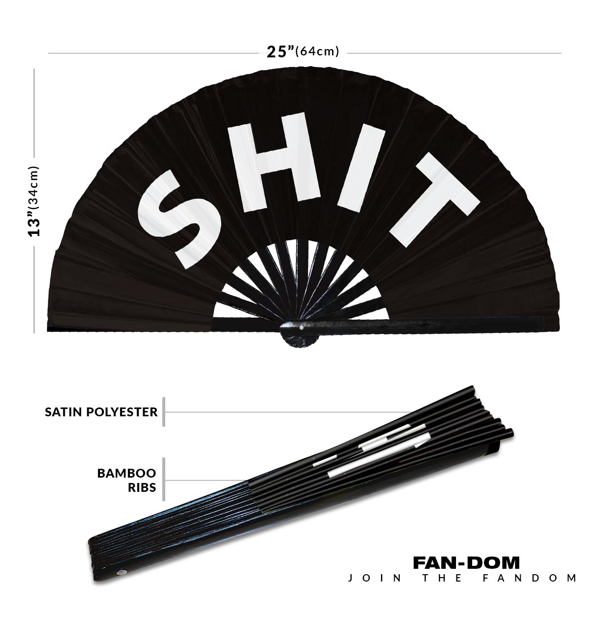 Shit - Clack Folding Rave & Festival Hand Fan - Image 10