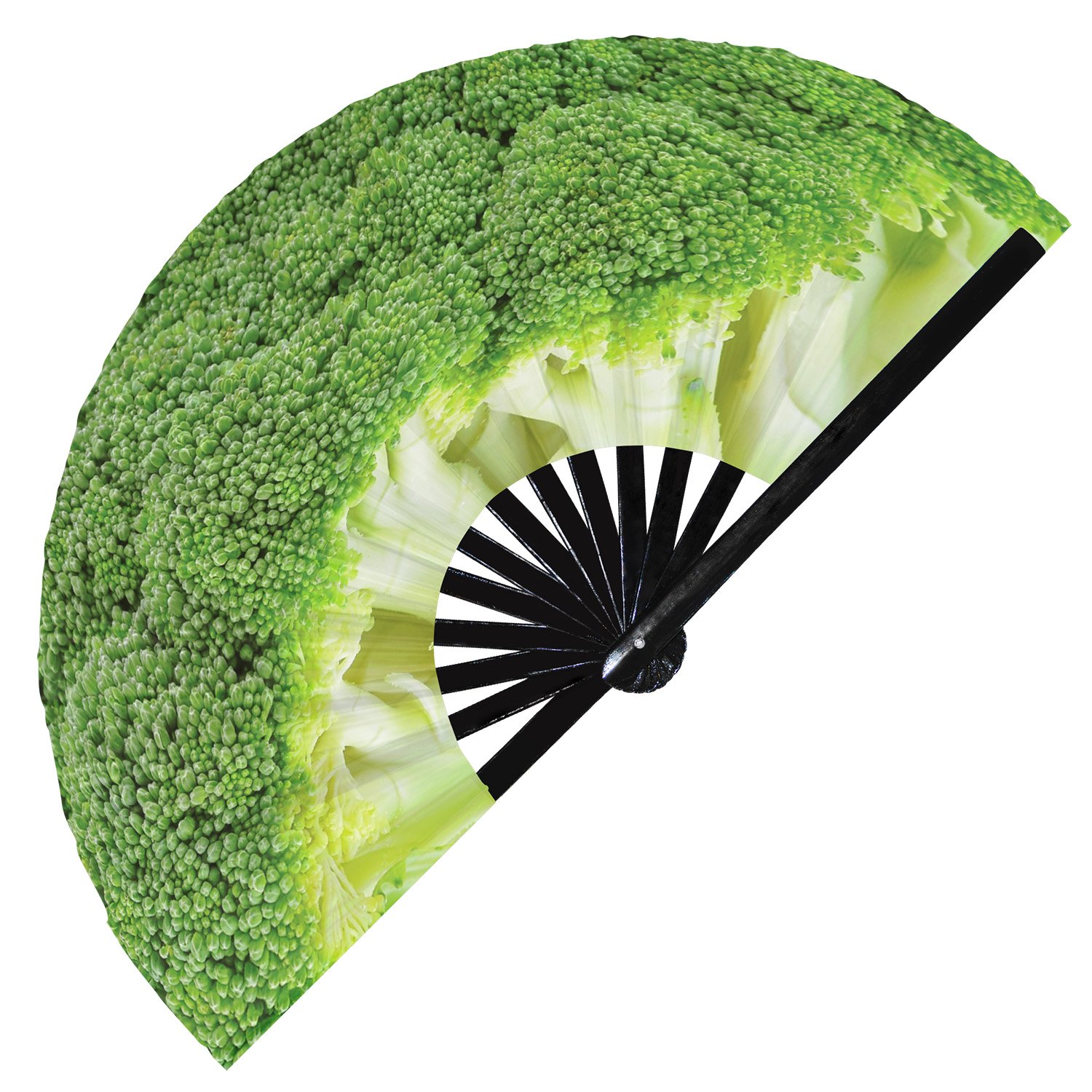 Vegetables Banana Brocolli Cabbage Tomato Potato - Clack Folding Rave & Festival Hand Fan - Image 4