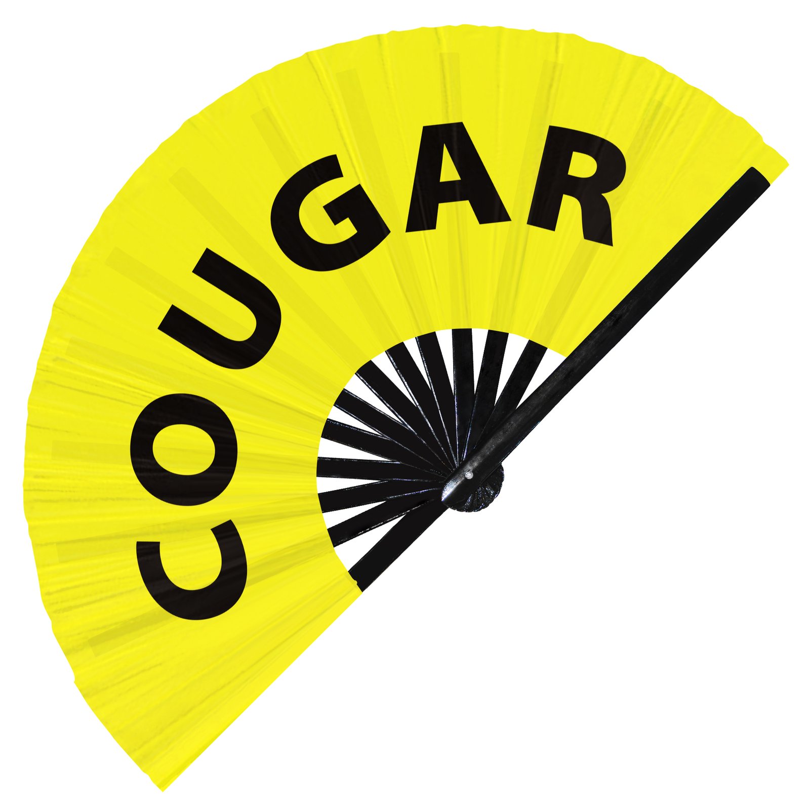 Cougar - Clack Folding Rave & Festival Hand Fan - Image 2
