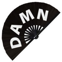 Damn - Clack Folding Rave & Festival Hand Fan