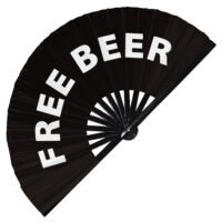 Free beer - Clack Folding Rave & Festival Hand Fan