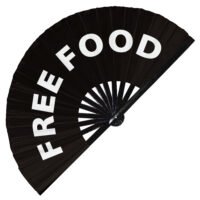 Free food - Clack Folding Rave & Festival Hand Fan
