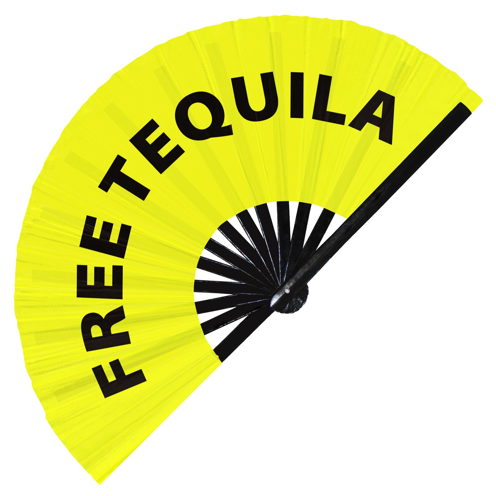 Free tequila - Clack Folding Rave & Festival Hand Fan - Image 10