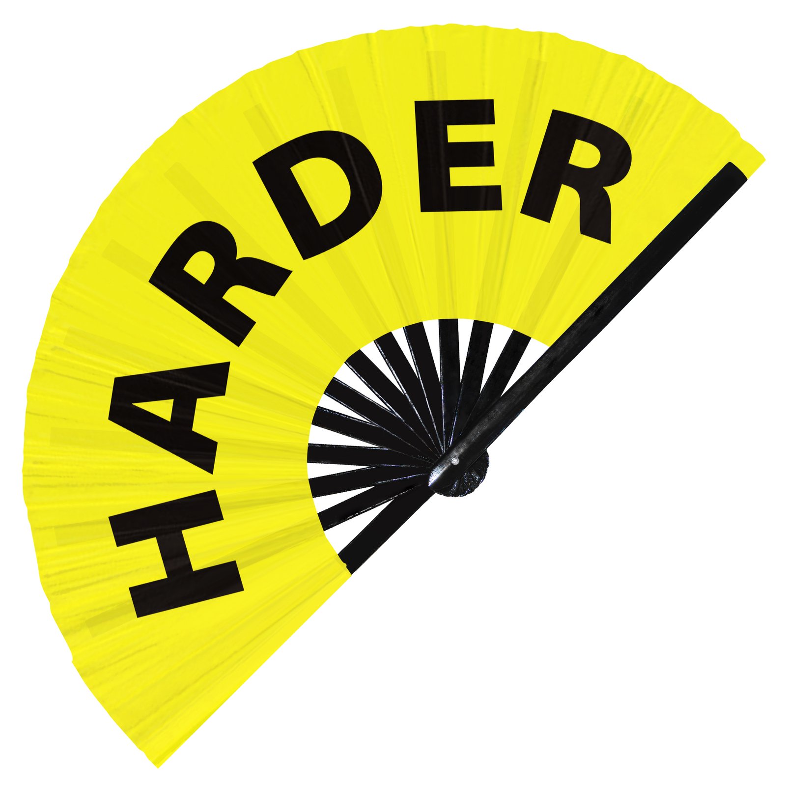 Harder - Clack Folding Rave & Festival Hand Fan - Image 3