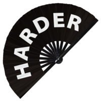 Harder - Clack Folding Rave & Festival Hand Fan
