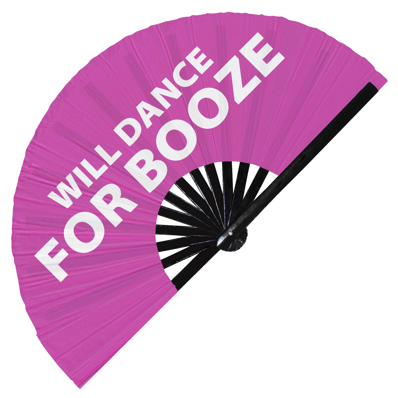 Will dance for booze - Clack Folding Rave & Festival Hand Fan - Image 7