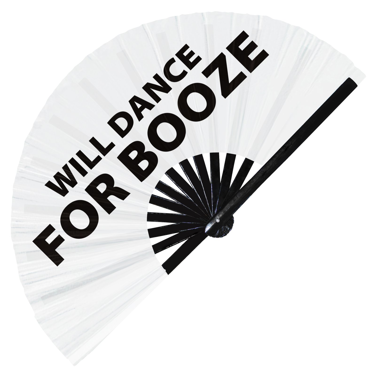 Will dance for booze - Clack Folding Rave & Festival Hand Fan - Image 10