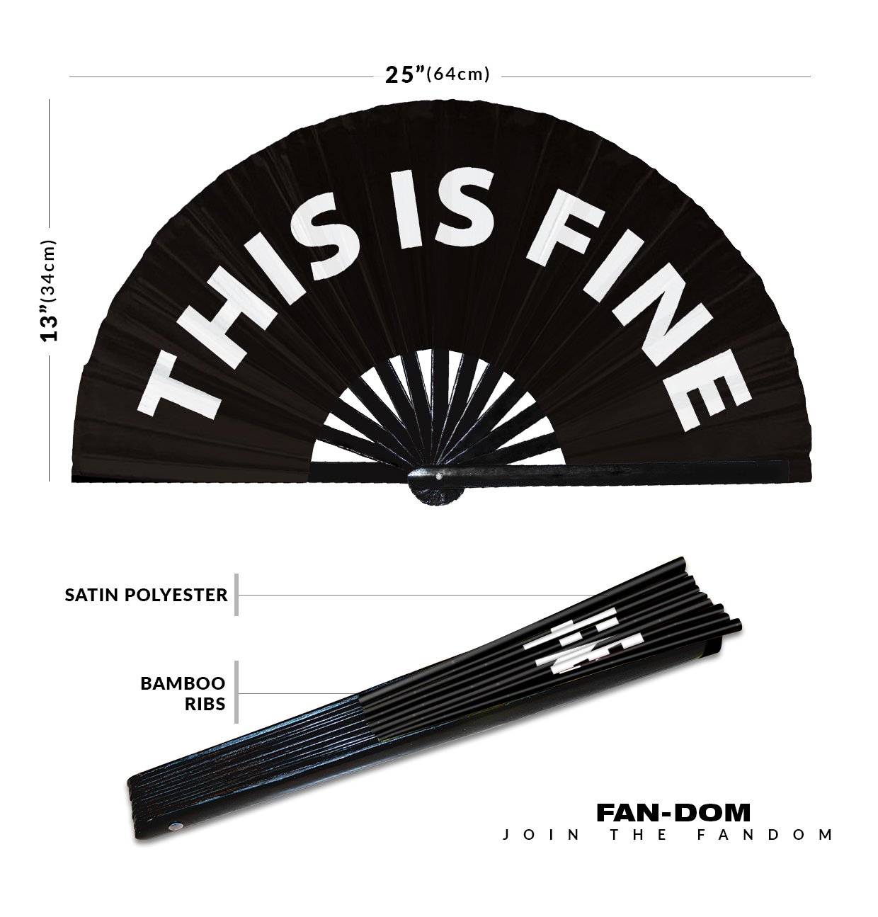 This is Fine - Clack Folding Rave & Festival Hand Fan - Image 10