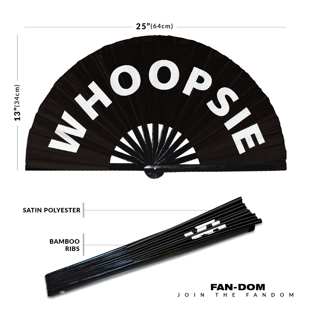 Whoopsie - Clack Folding Rave & Festival Hand Fan - Image 10