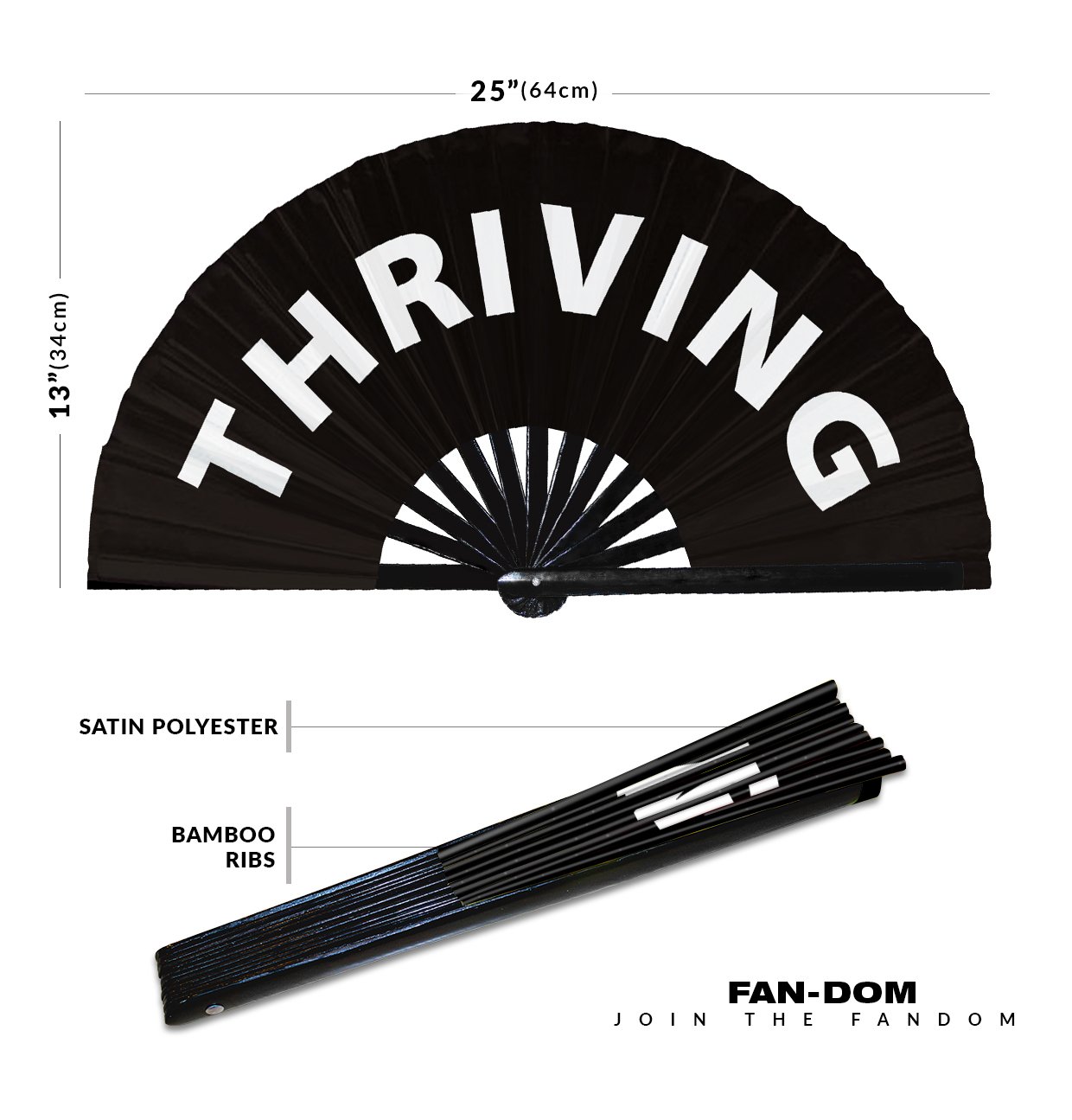 Thriving - Clack Folding Rave & Festival Hand Fan - Image 10