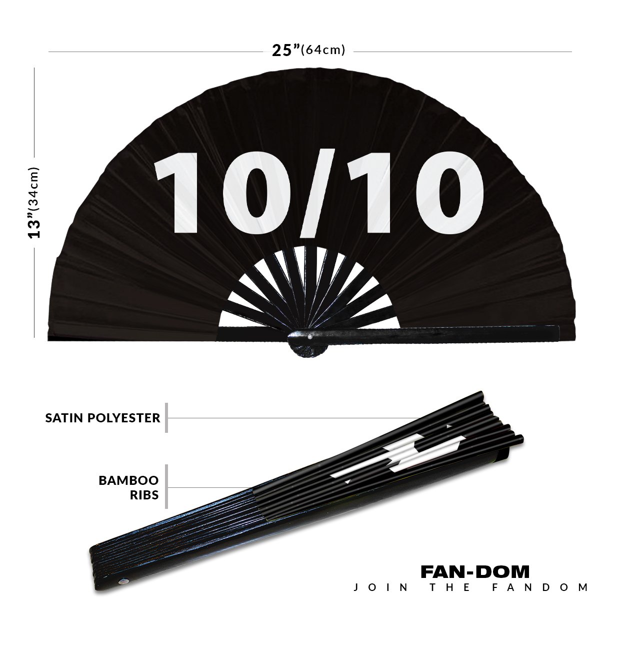 10/10 - Clack Folding Rave & Festival Hand Fan - Image 10