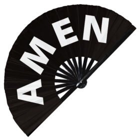 Amen - Clack Folding Rave & Festival Hand Fan