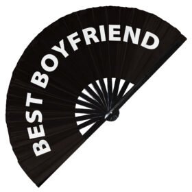 Best Boyfriend - Clack Folding Rave & Festival Hand Fan