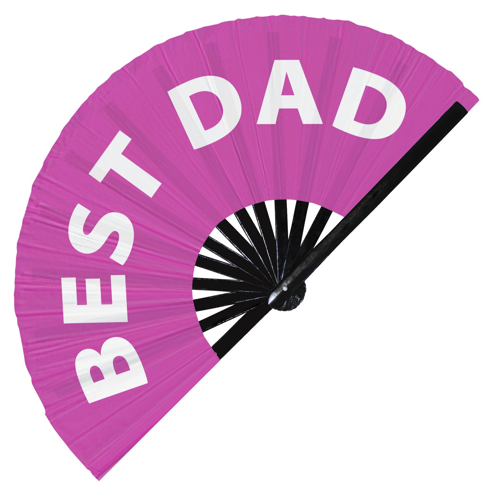 Best Dad - Clack Folding Rave & Festival Hand Fan - Image 5