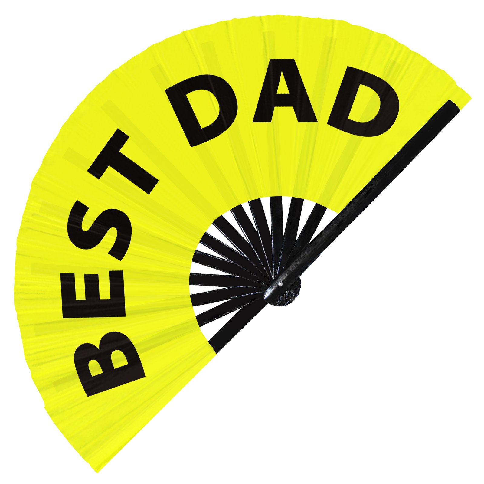 Best Dad - Clack Folding Rave & Festival Hand Fan - Image 9