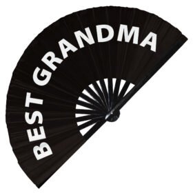 Best Grandma - Clack Folding Rave & Festival Hand Fan