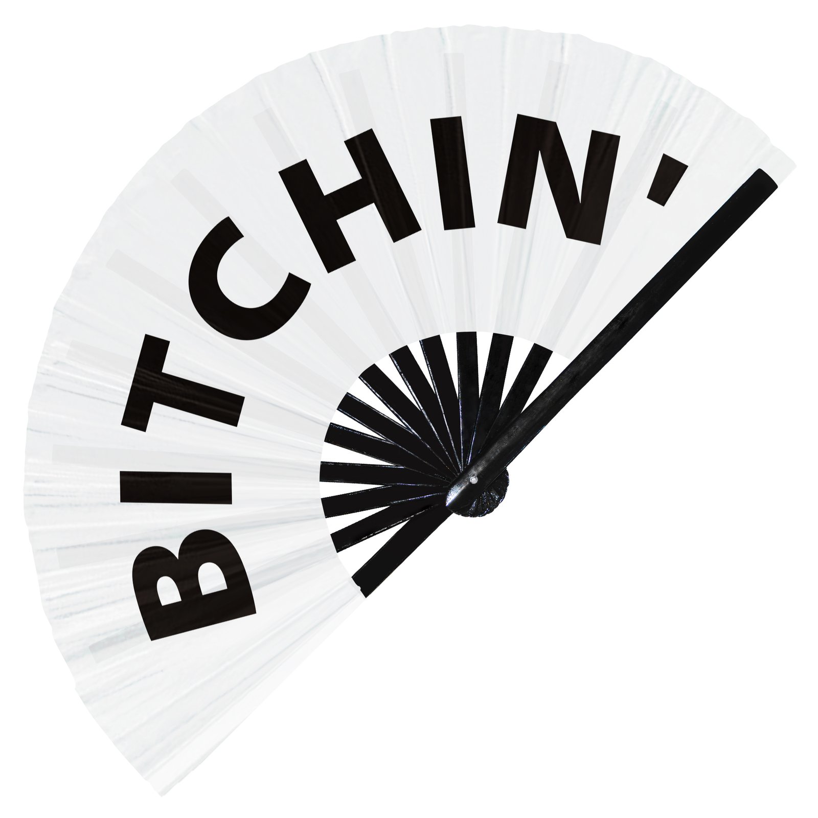 Bitchin' - Clack Folding Rave & Festival Hand Fan - Image 9