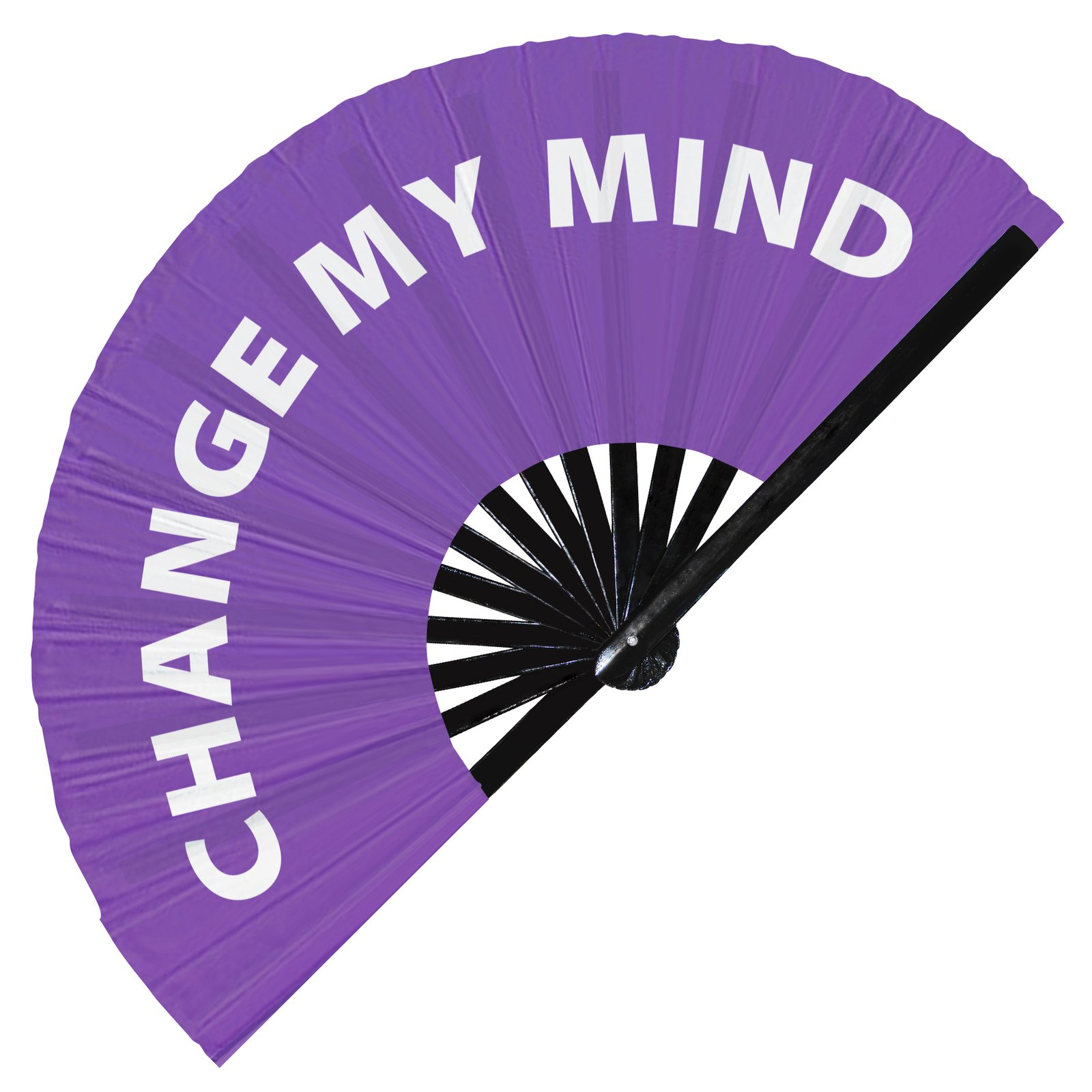 Change My Mind - Clack Folding Rave & Festival Hand Fan - Image 7