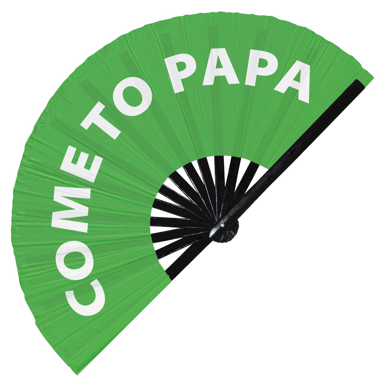 Come to Papa - Clack Folding Rave & Festival Hand Fan - Image 5