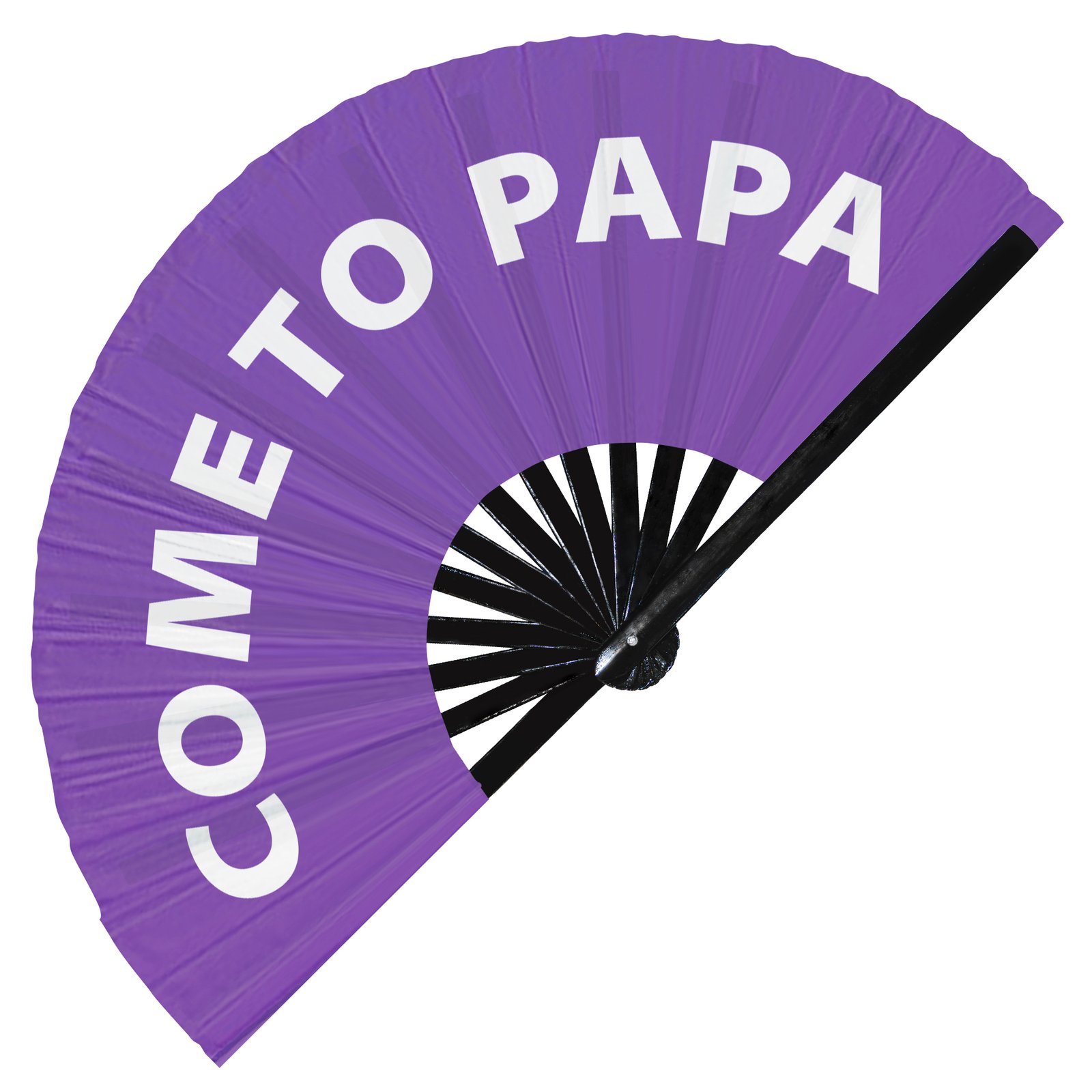 Come to Papa - Clack Folding Rave & Festival Hand Fan - Image 7