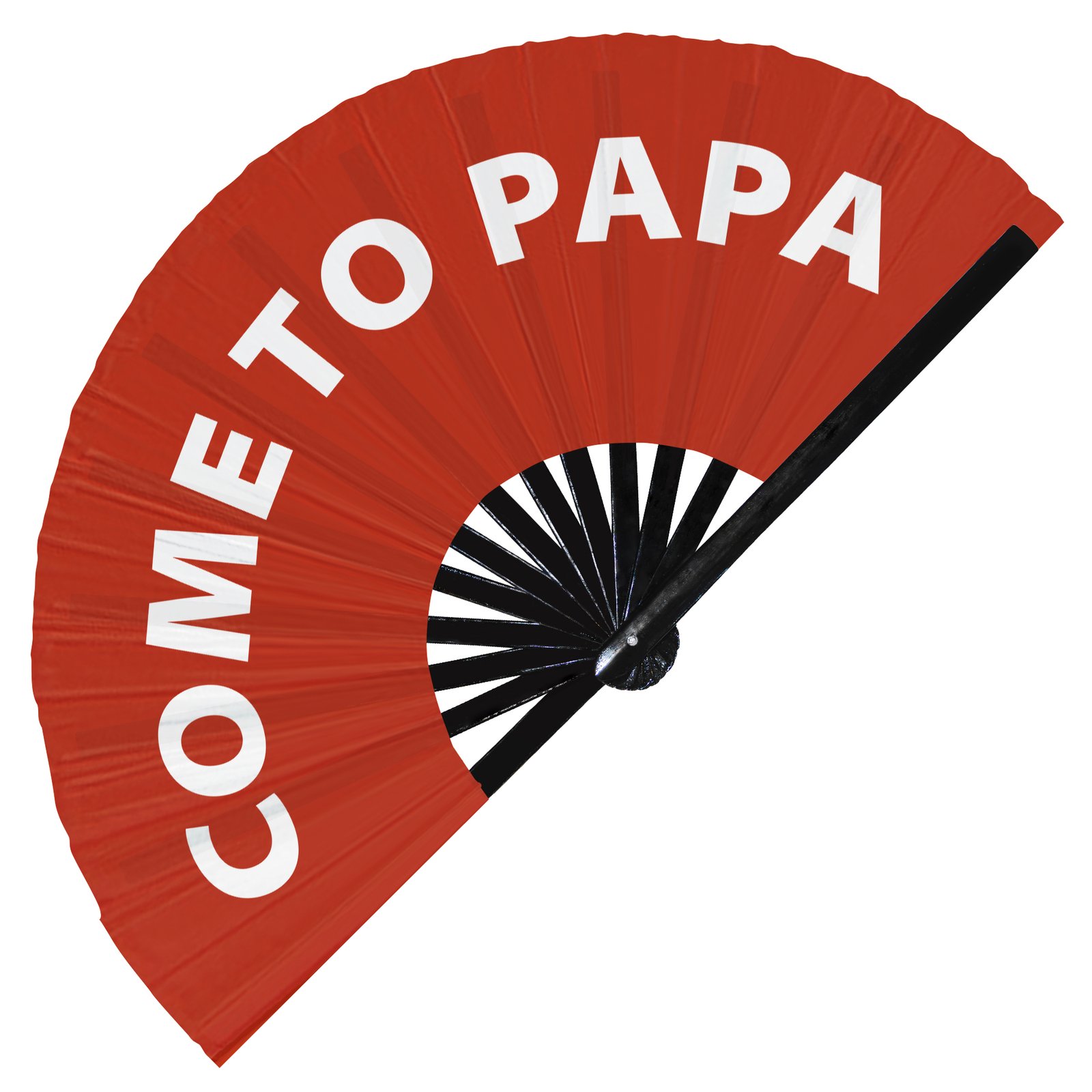 Come to Papa - Clack Folding Rave & Festival Hand Fan - Image 8