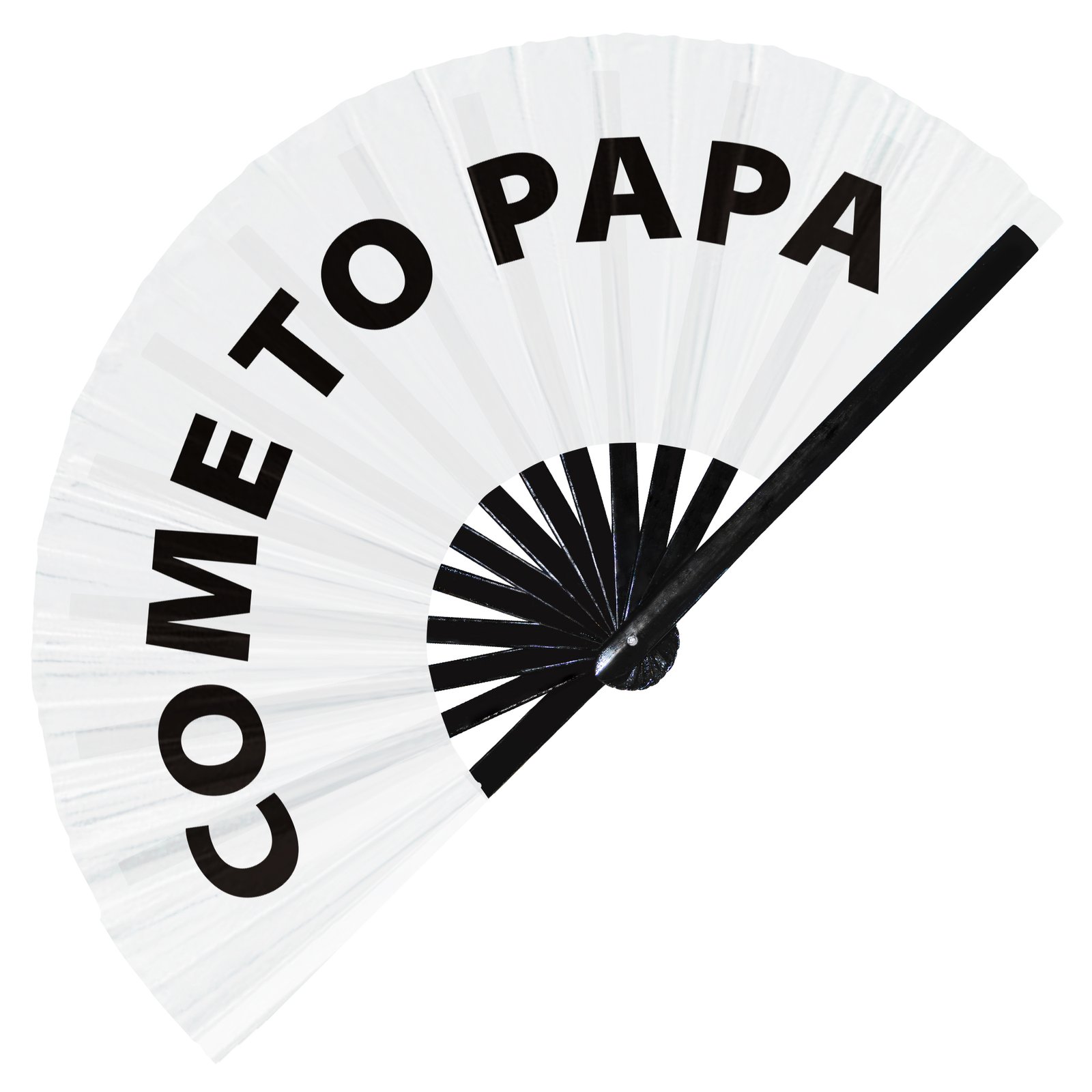 Come to Papa - Clack Folding Rave & Festival Hand Fan - Image 9