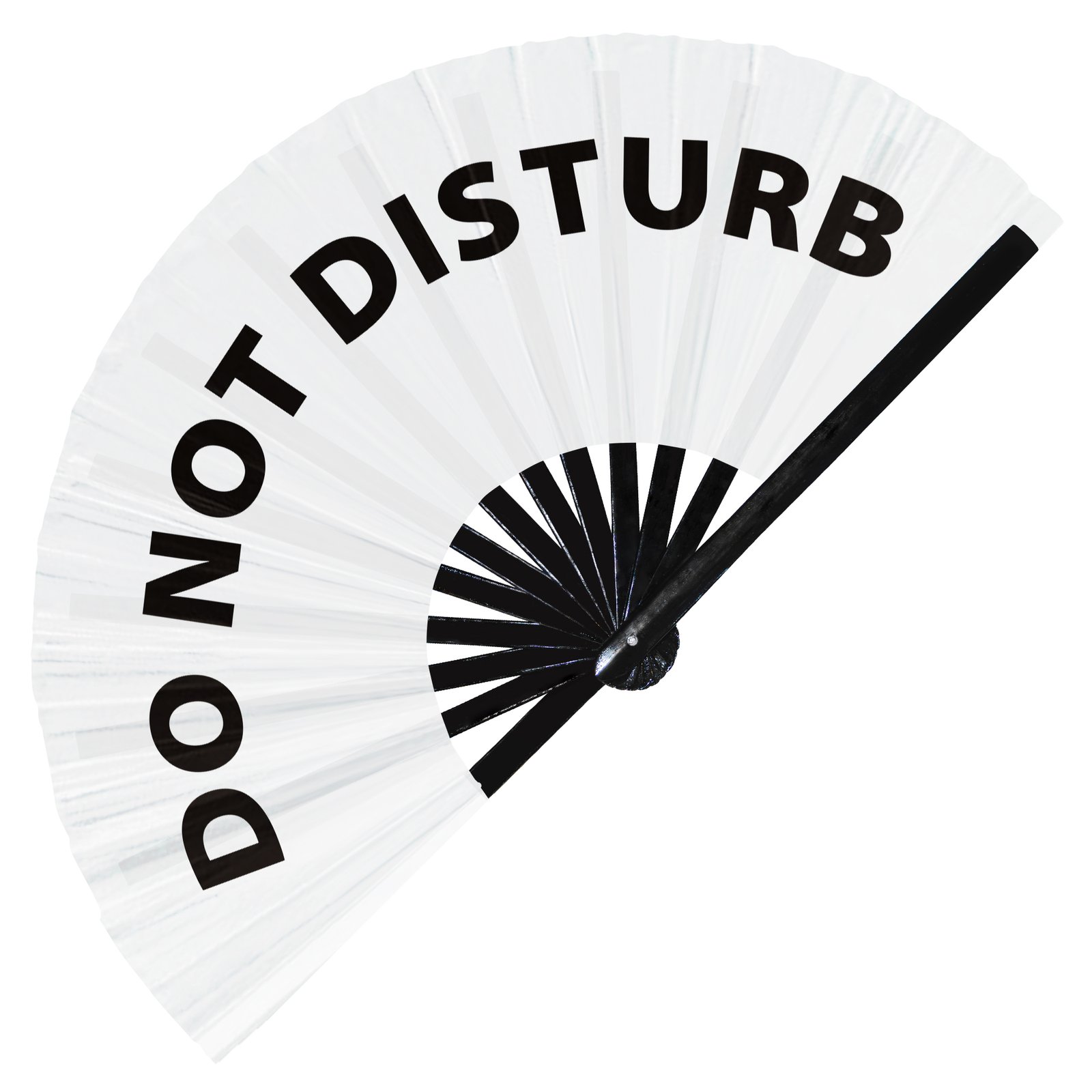 Do Not Disturb - Clack Folding Rave & Festival Hand Fan - Image 9