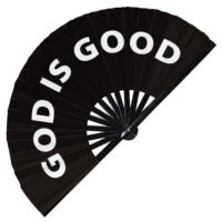 God is Good - Clack Folding Rave & Festival Hand Fan