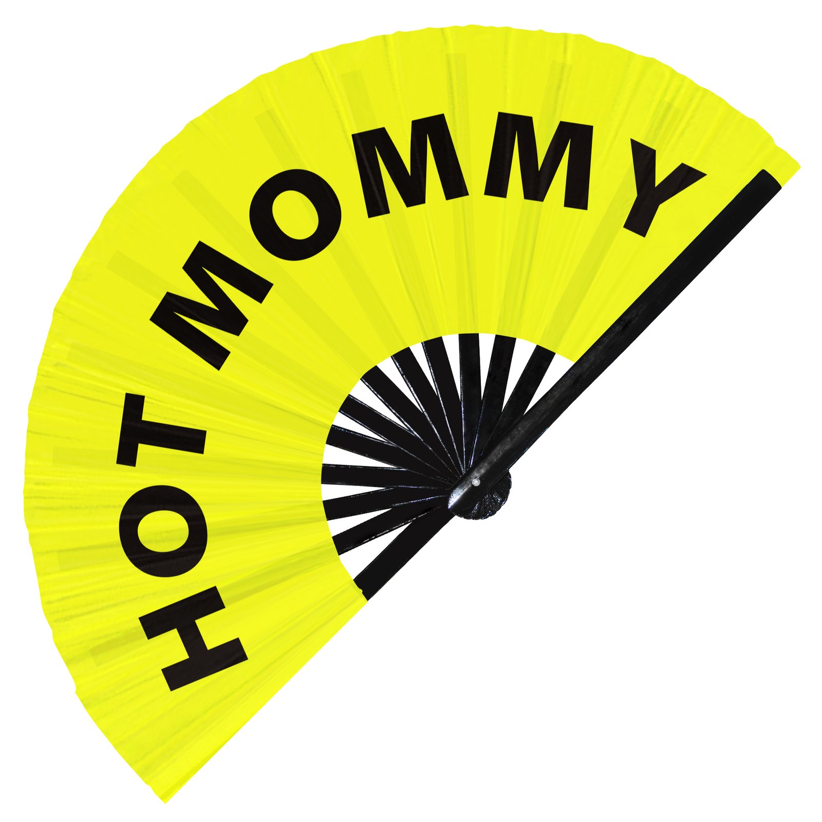 Hot Mommy - Clack Folding Rave & Festival Hand Fan - Image 2