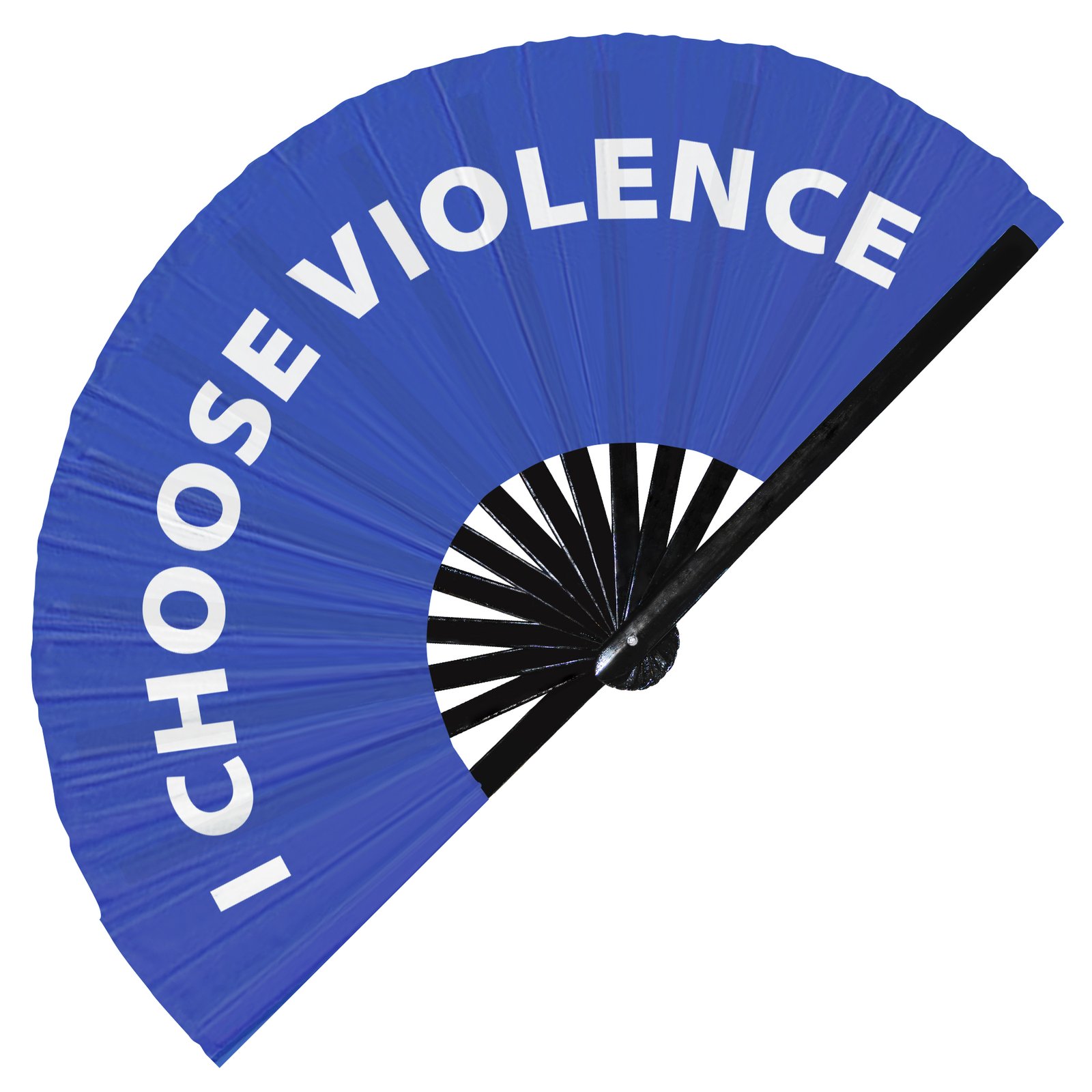 I Choose Violence - Clack Folding Rave & Festival Hand Fan - Image 4