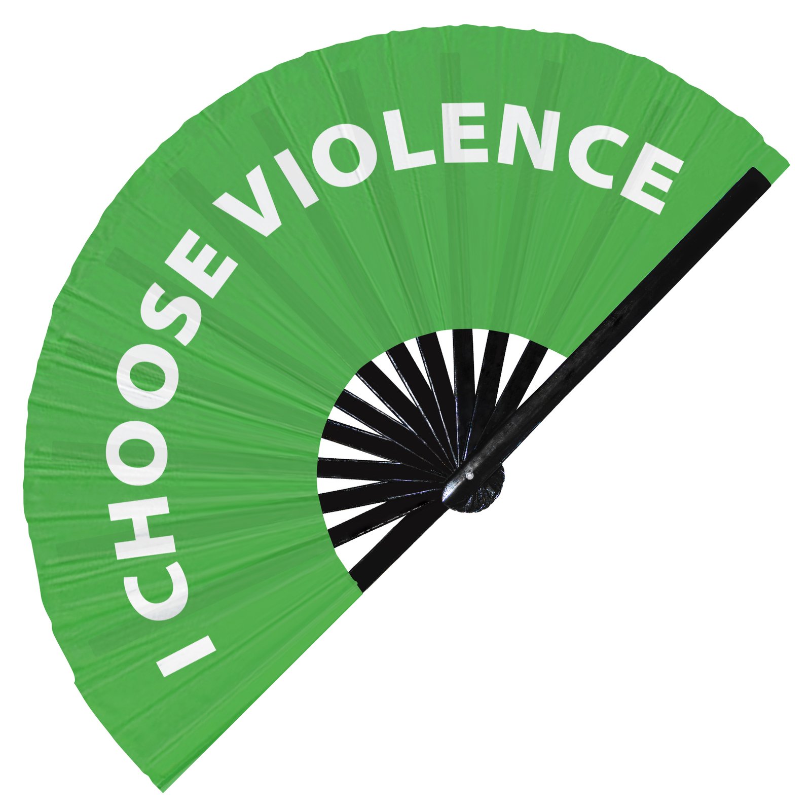 I Choose Violence - Clack Folding Rave & Festival Hand Fan - Image 5