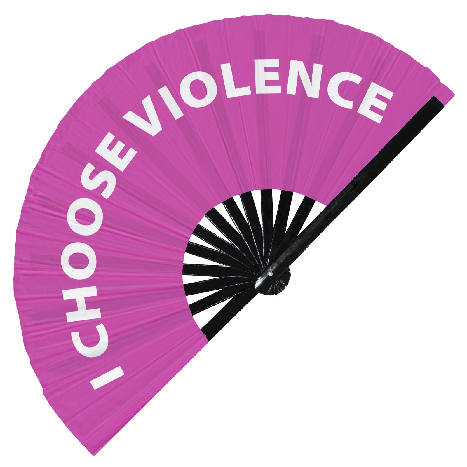 I Choose Violence - Clack Folding Rave & Festival Hand Fan - Image 6