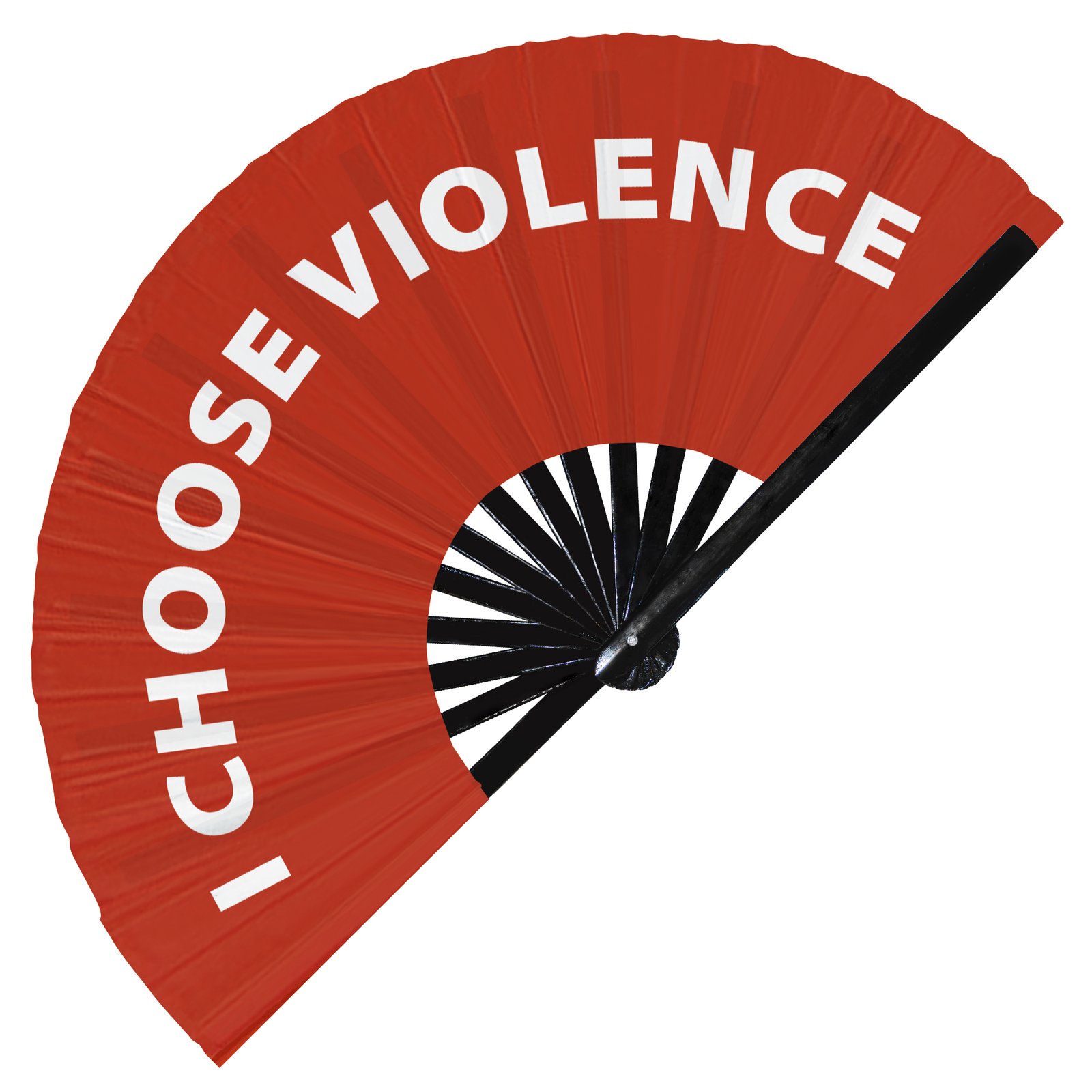 I Choose Violence - Clack Folding Rave & Festival Hand Fan - Image 8