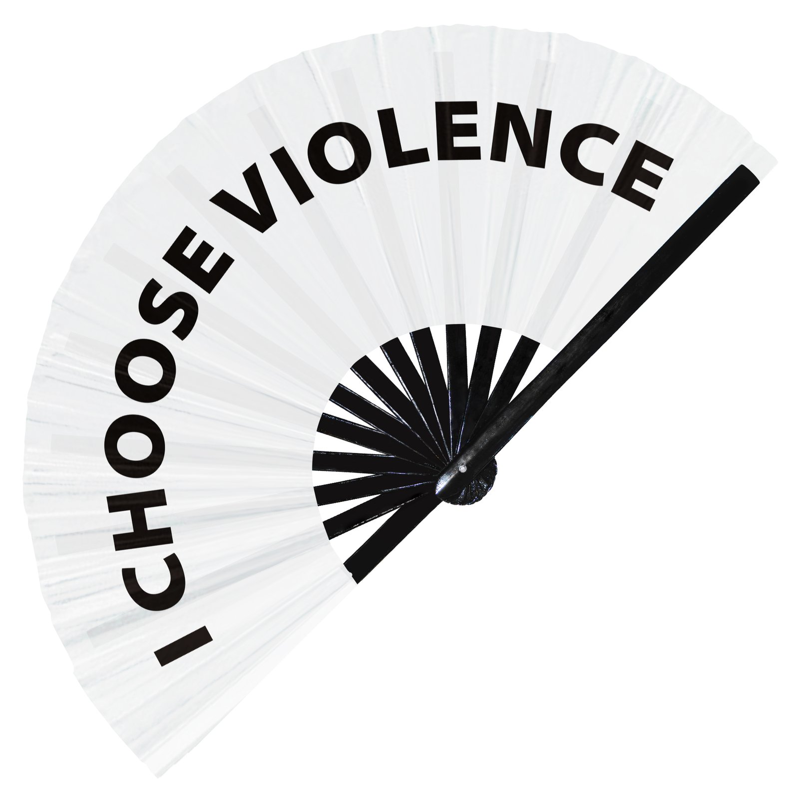 I Choose Violence - Clack Folding Rave & Festival Hand Fan - Image 9