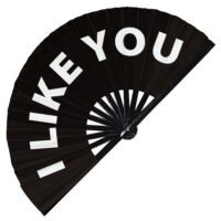 I Like You - Clack Folding Rave & Festival Hand Fan