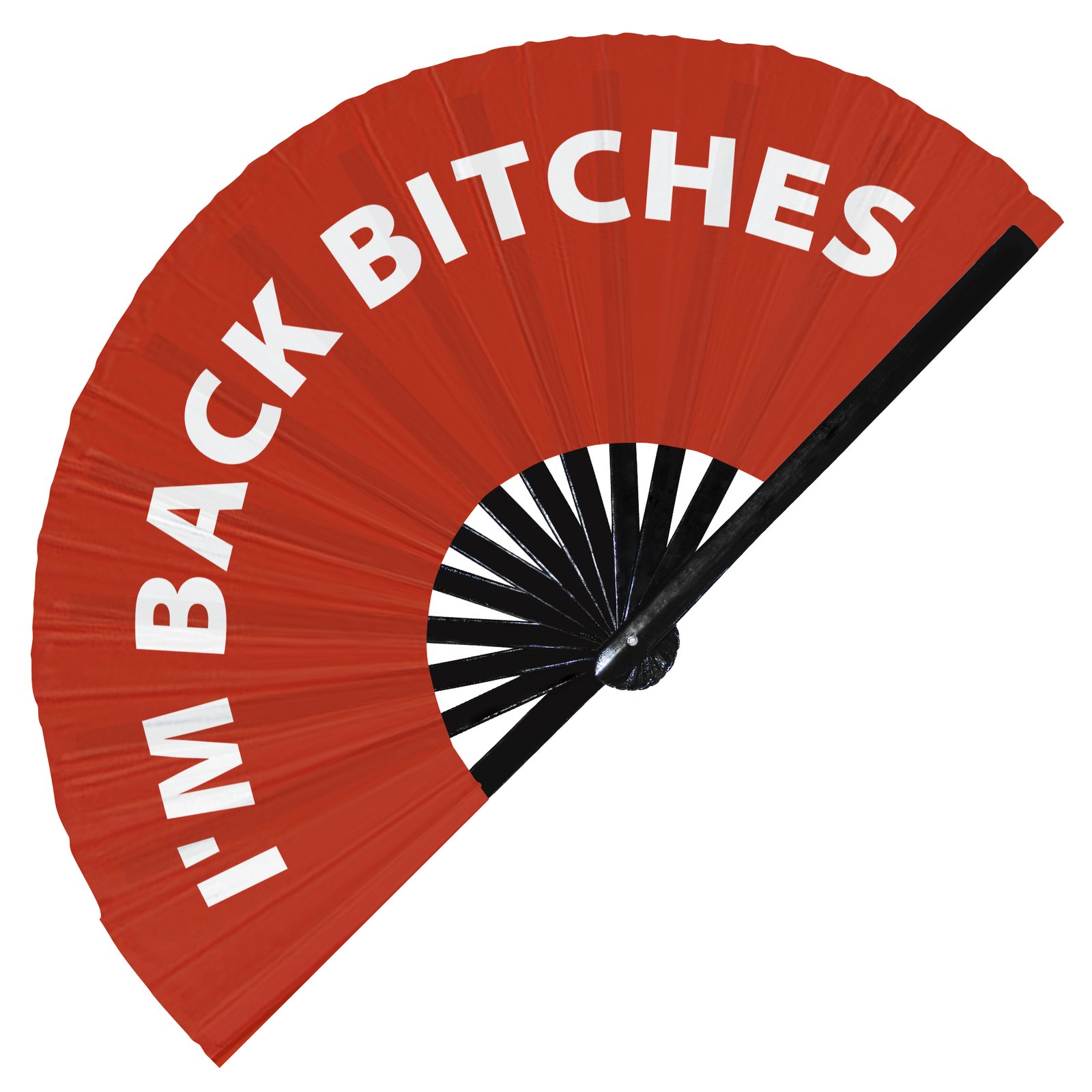 I'm Back Bitches - Clack Folding Rave & Festival Hand Fan - Image 8