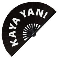 Kaya yan! - Clack Folding Rave & Festival Hand Fan