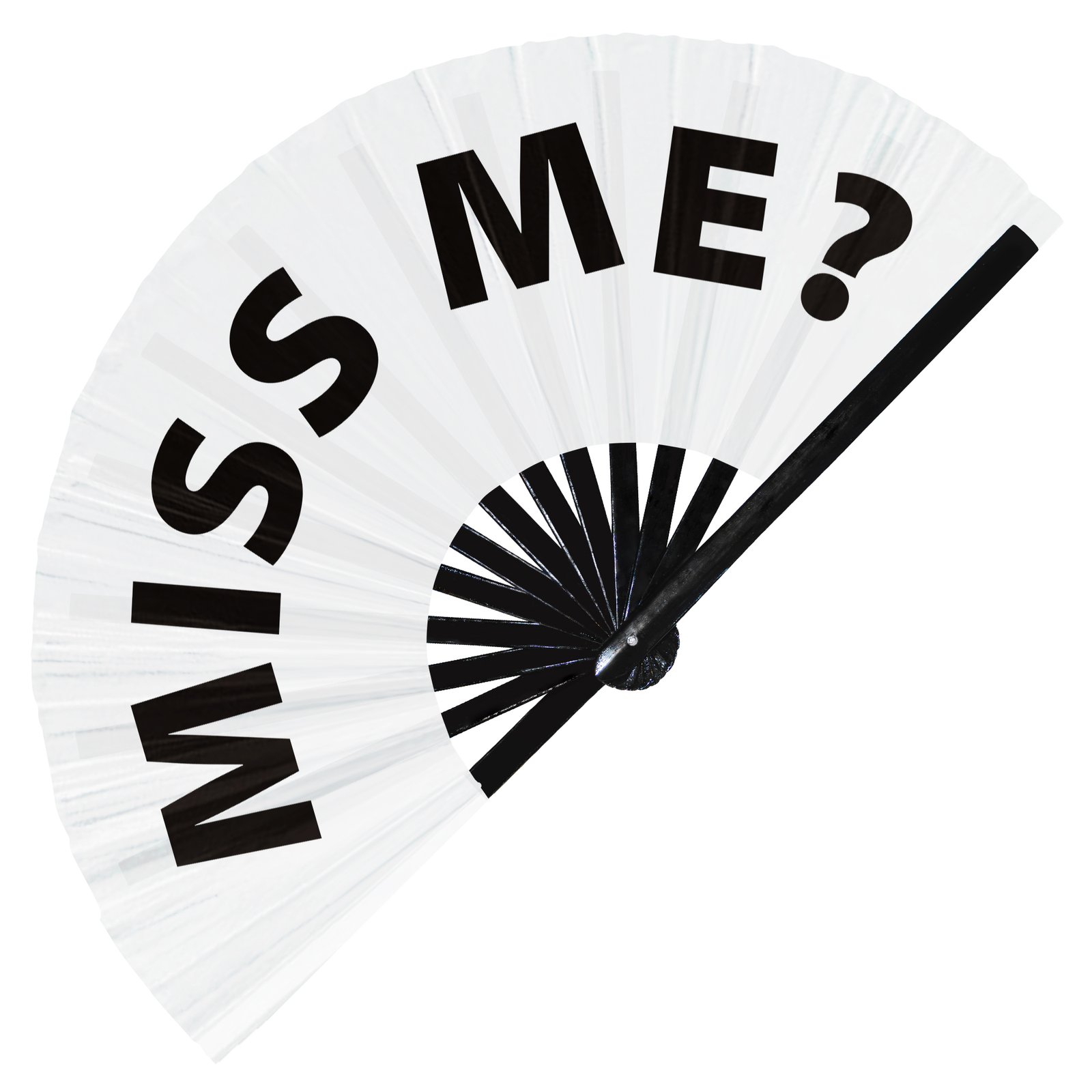 Miss Me? - Clack Folding Rave & Festival Hand Fan - Image 9