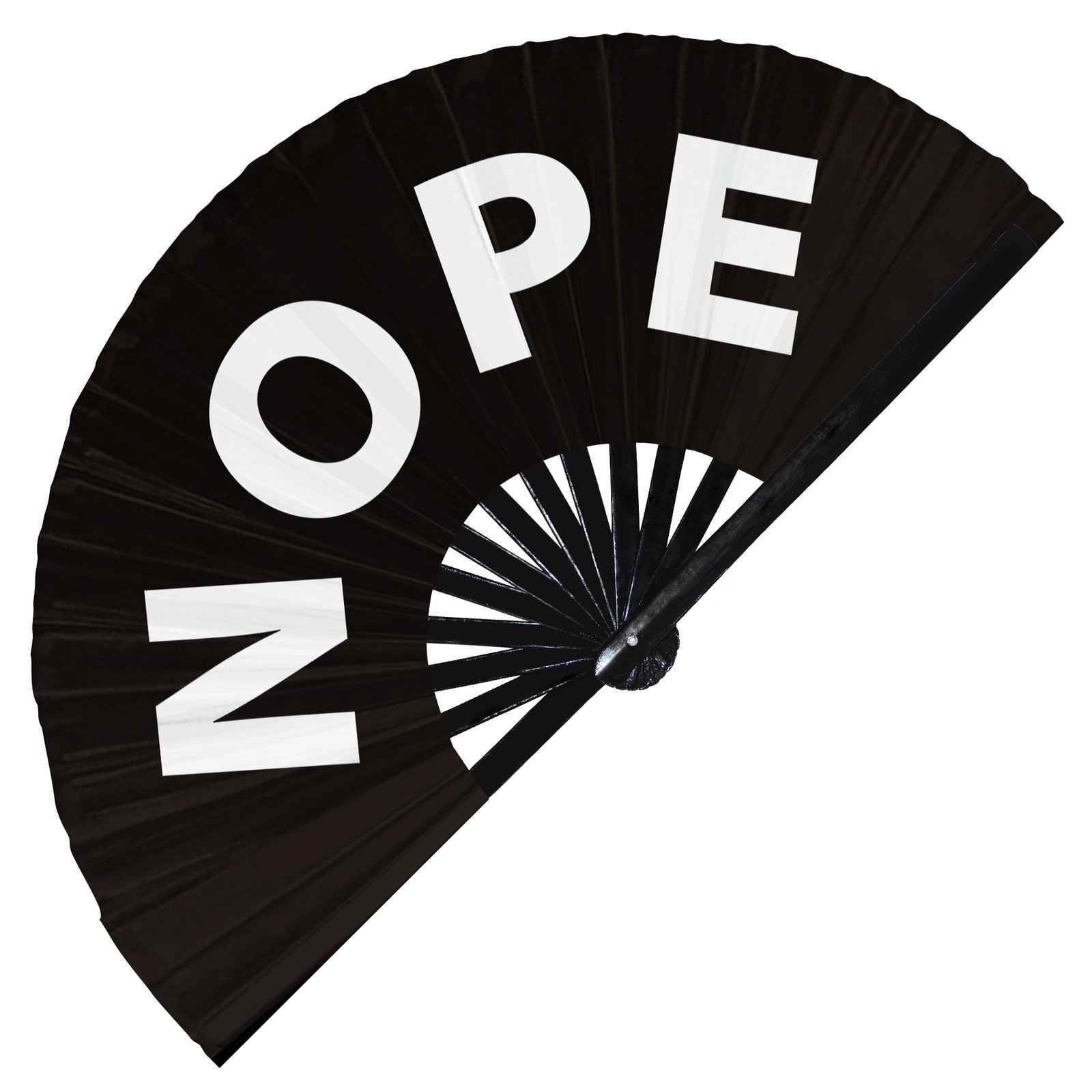 Nope - Clack Folding Rave & Festival Hand Fan