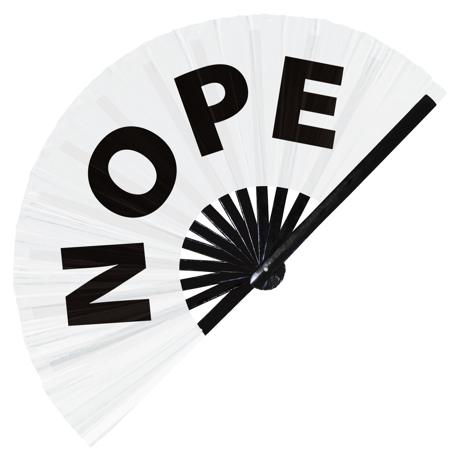 Nope - Clack Folding Rave & Festival Hand Fan - Image 9