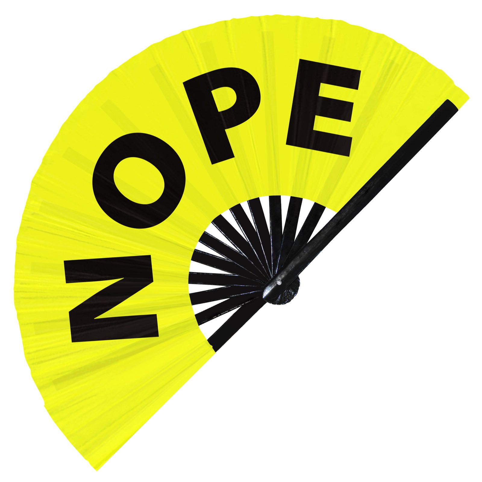 Nope - Clack Folding Rave & Festival Hand Fan - Image 2