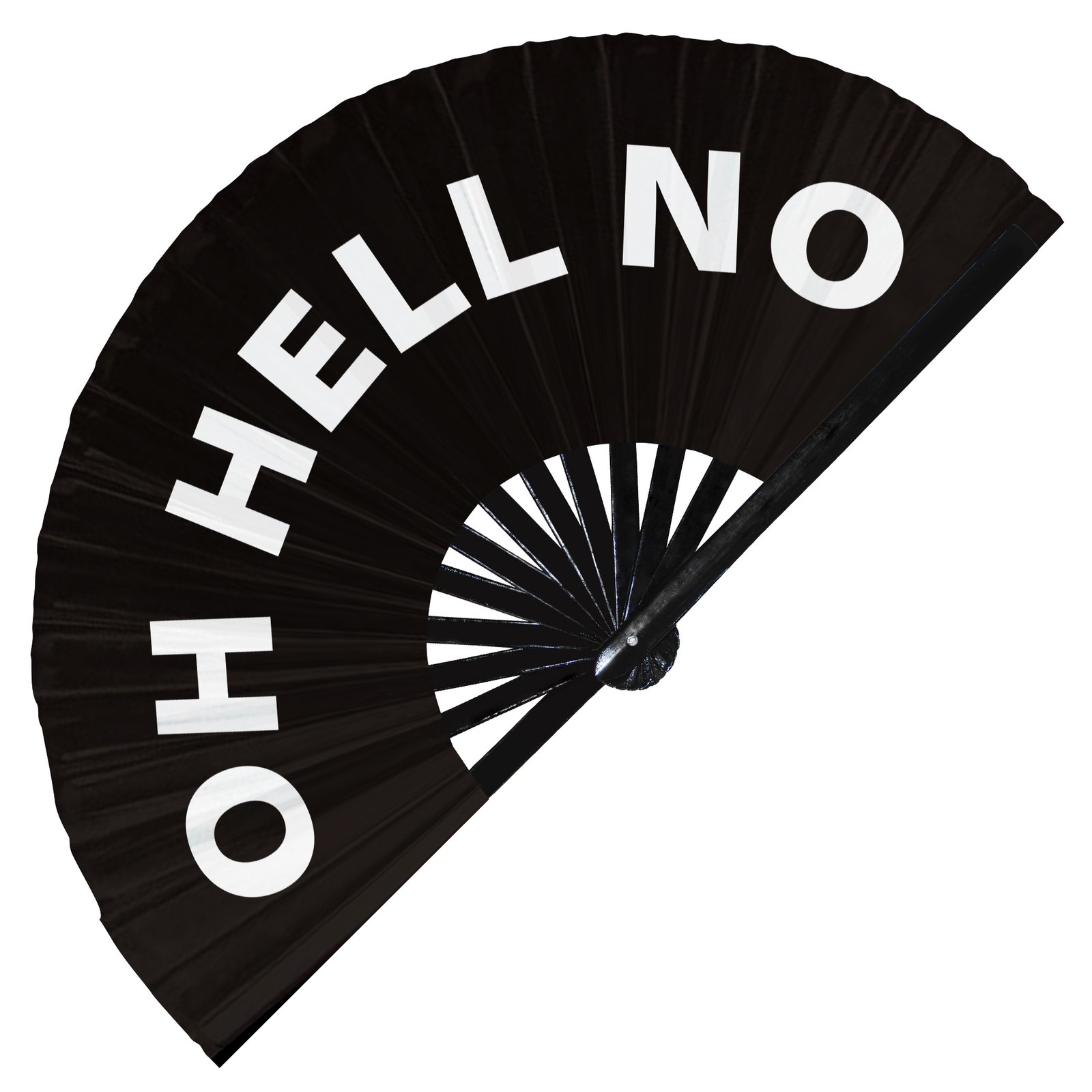 Oh Hell No - Clack Folding Rave & Festival Hand Fan