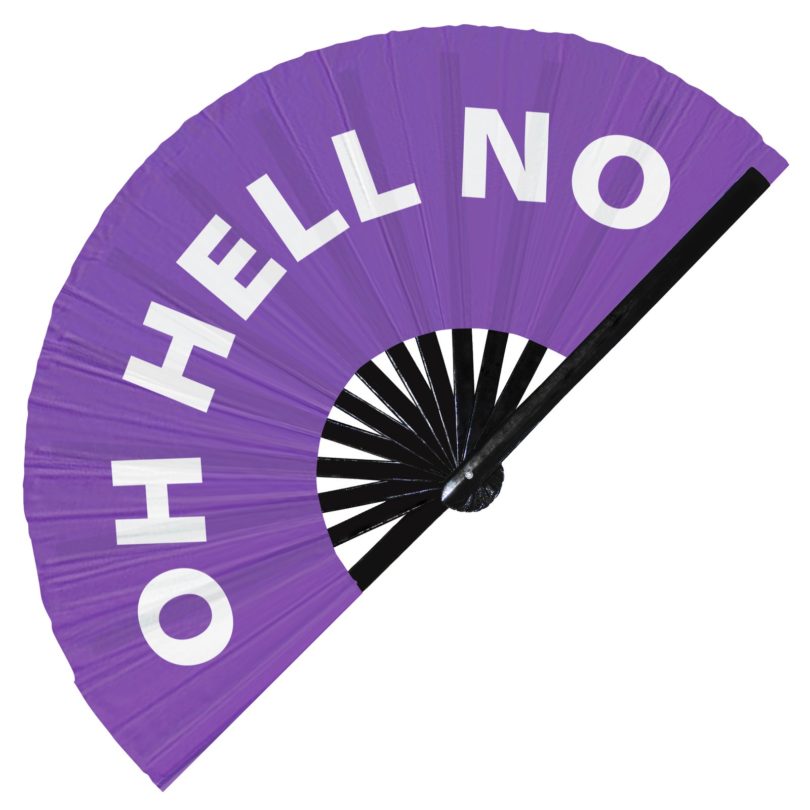Oh Hell No - Clack Folding Rave & Festival Hand Fan - Image 7