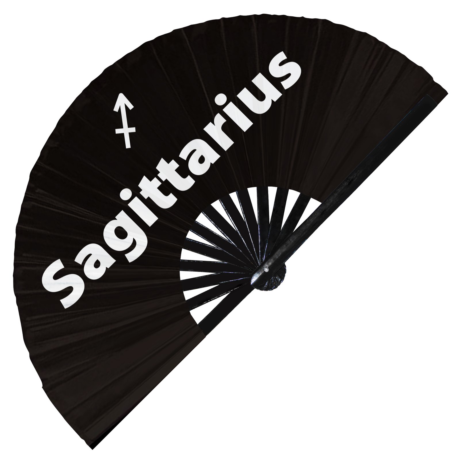 Sagittarius Zodiac Sign - Clack Folding Rave & Festival Hand Fan