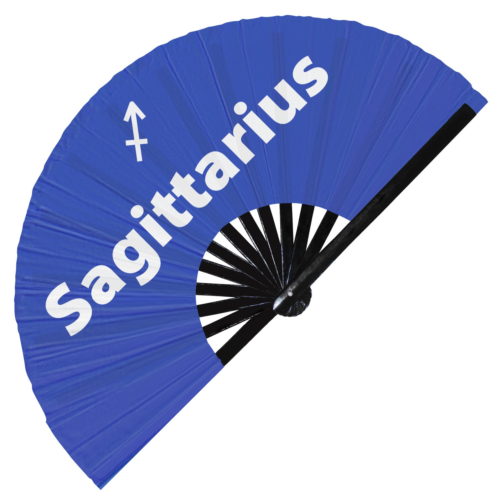 Sagittarius Zodiac Sign - Clack Folding Rave & Festival Hand Fan - Image 3