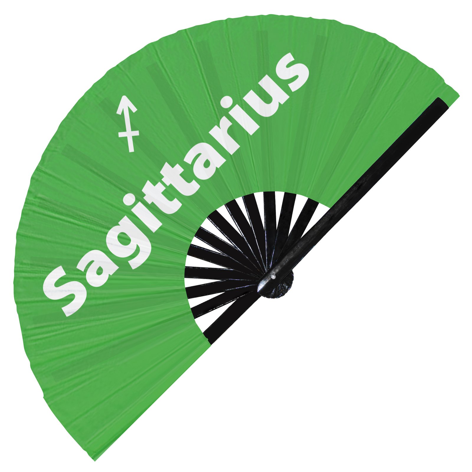 Sagittarius Zodiac Sign - Clack Folding Rave & Festival Hand Fan - Image 4